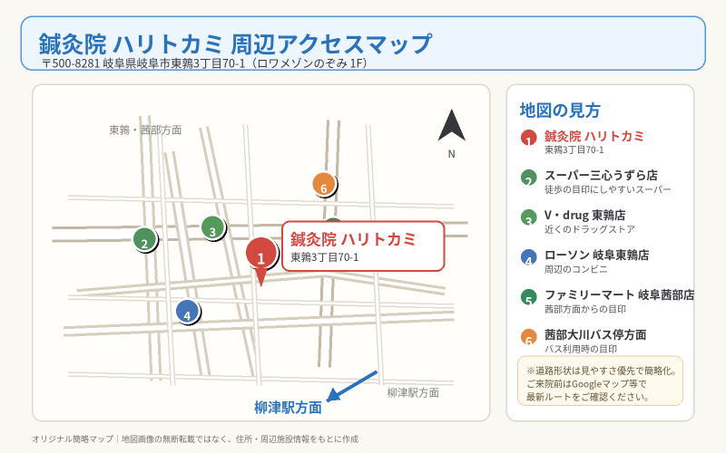 ハリコアミ近隣の地図