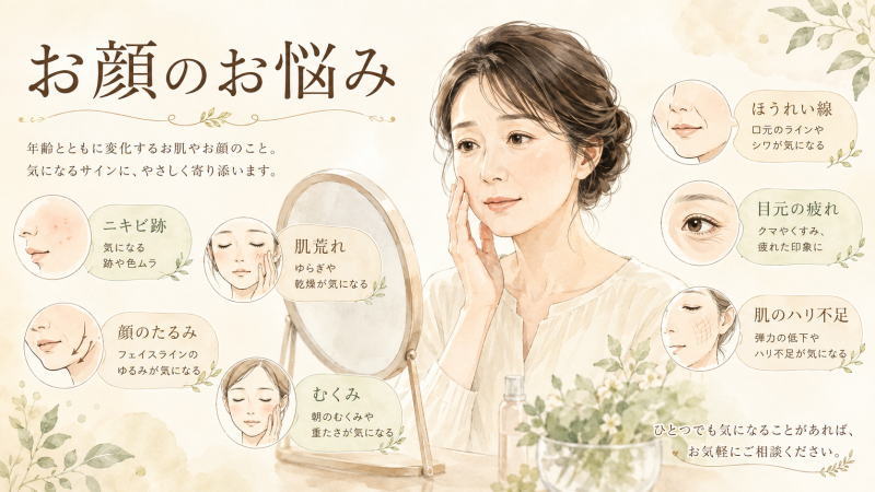 美顔・美肌のお悩み